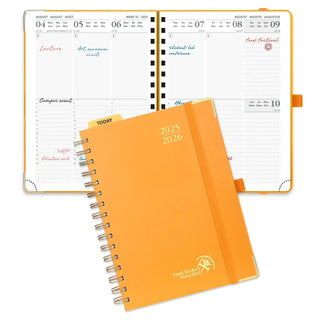POPRUN 2025-2026 Academic Planner Orange