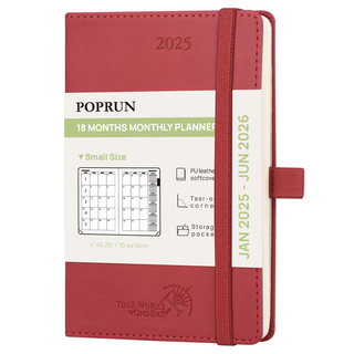 POPRUN 2025 Monthly Planner Bordeaux