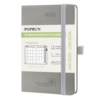 POPRUN 2025 Monthly Planner Gray