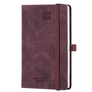 POPRUN 2024 Daily Planner Wine Red