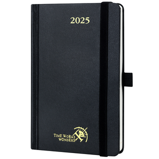 POPRUN 2025 Weekly Planner Black