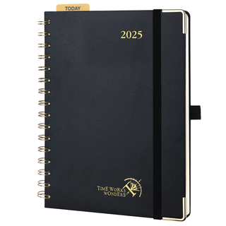 POPRUN 2025 Weekly Planner Black