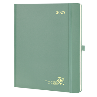 POPRUN 2025 Weekly Planner Mid Night Green