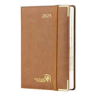 POPRUN 2025 Daily Planner Brown