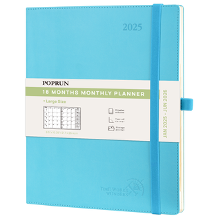 POPRUN 2025 Monthly Planner Donau Blue