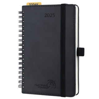 POPRUN 2025 Weekly Planner Black