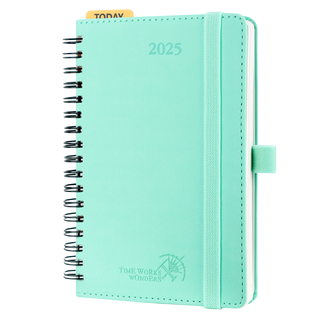 POPRUN 2025 Weekly Planner Mint Green