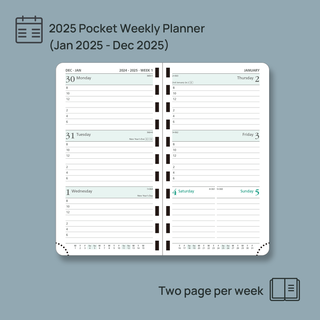 POPRUN 2025 Weekly Planner