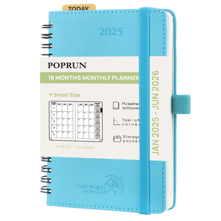 POPRUN 2025 Monthly Planner Donau Blue