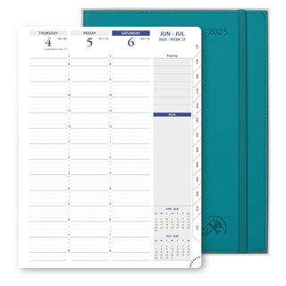 POPRUN 2025 Weekly Planner Pacific Green