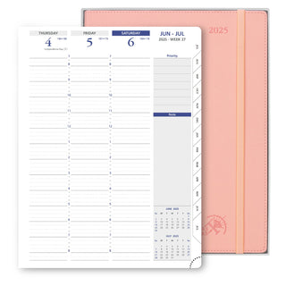 POPRUN 2025 Weekly Planner Sakura Pink