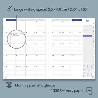 POPRUN 2025 Monthly Planner