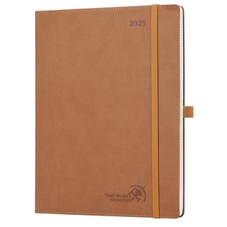 POPRUN 2025 Monthly Planner Brown