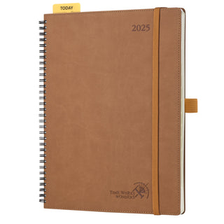 POPRUN 2025 Weekly Planner Brown