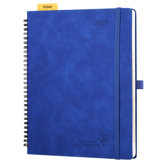 POPRUN 2025 Weekly Planner Royal Blue