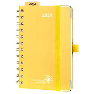 POPRUN 2025 Weekly Planner Light Yellow