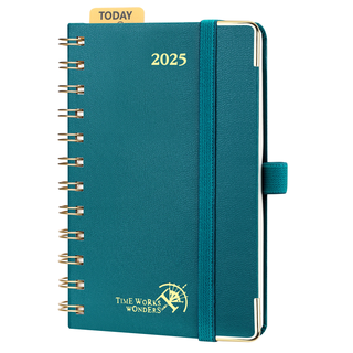 POPRUN 2025 Weekly Planner Pacific Green