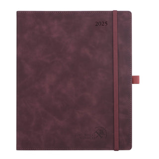 POPRUN 2025 Weekly Planner Wine Red