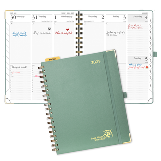 POPRUN 2024 Daily Planner Mid Night Green