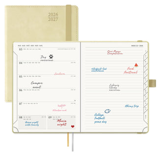 POPRUN 2026-2027 Academic Planner Beige