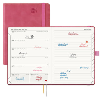 POPRUN 2026-2027 Academic Planner Magenta