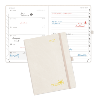 POPRUN Weekly Planner Beige