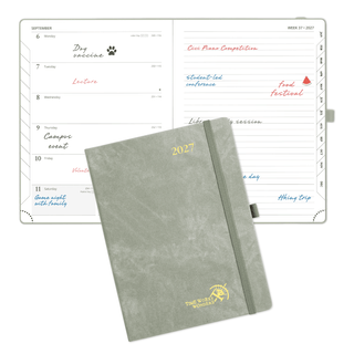 POPRUN Weekly Planner Olive Green
