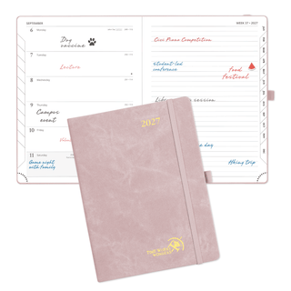 POPRUN Weekly Planner Pink