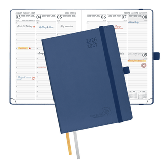 POPRUN 2026-2027 Academic Planner Navy Blue
