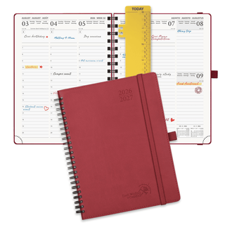 POPRUN 2025-2026 Academic Planner Burgundy