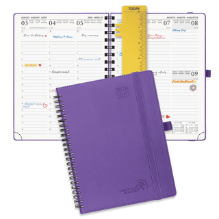 POPRUN 2025-2026 Academic Planner Purple
