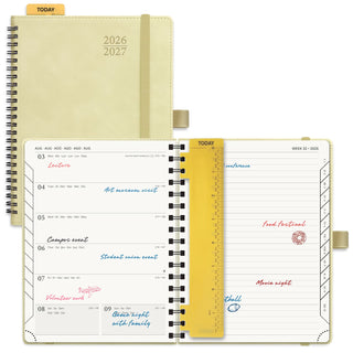 POPRUN 2026-2027 Academic Planner Beige