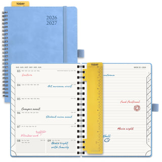 POPRUN 2026-2027 Academic Planner Cerulean Blue