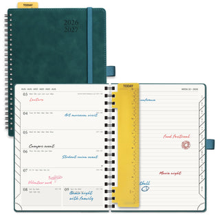 POPRUN 2026-2027 Academic Planner Petrol Green