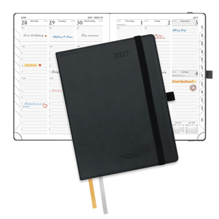 POPRUN Weekly Planner Black