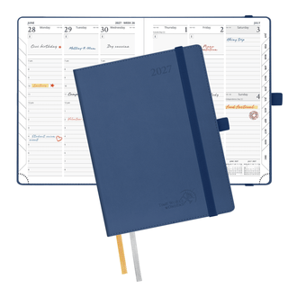 POPRUN Weekly Planner Navy Blue