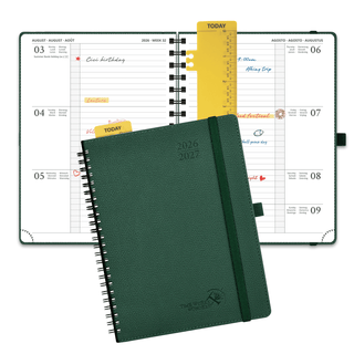 POPRUN 2026-2027 Academic Planner Forest Green