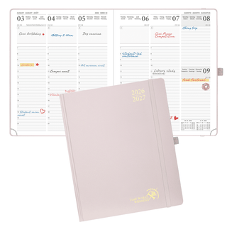 POPRUN 2026-2027 Academic Planner Light Pink