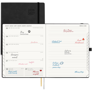 POPRUN 2026-2027 Academic Planner Black