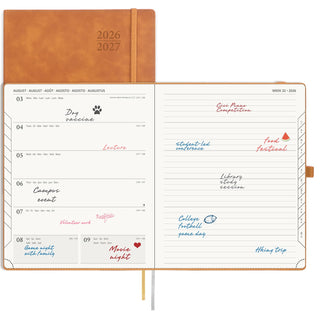 POPRUN 2026-2027 Academic Planner Brown