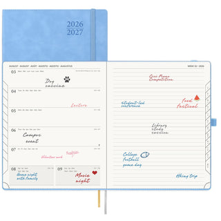POPRUN 2026-2027 Academic Planner Cerulean Blue