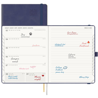 POPRUN 2026-2027 Academic Planner Navy Blue