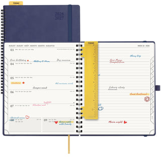 POPRUN 2026-2027 Academic Planner Navy Blue