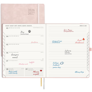 POPRUN 2026-2027 Academic Planner Pink