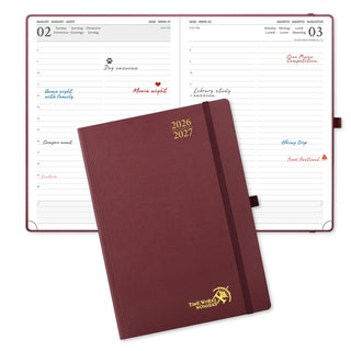 POPRUN 2026-2027 Academic Planner Burgundy