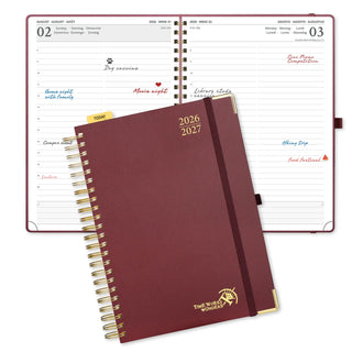 POPRUN 2026-2027 Academic Planner Burgundy