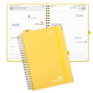POPRUN 2026-2027 Academic Planner Light Yellow