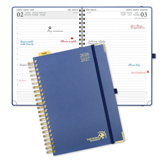 POPRUN 2026-2027 Academic Planner Navy Blue