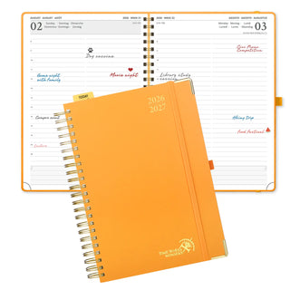 POPRUN 2026-2027 Academic Planner Orange