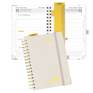 POPRUN 2026-2027 Academic Planner Beige